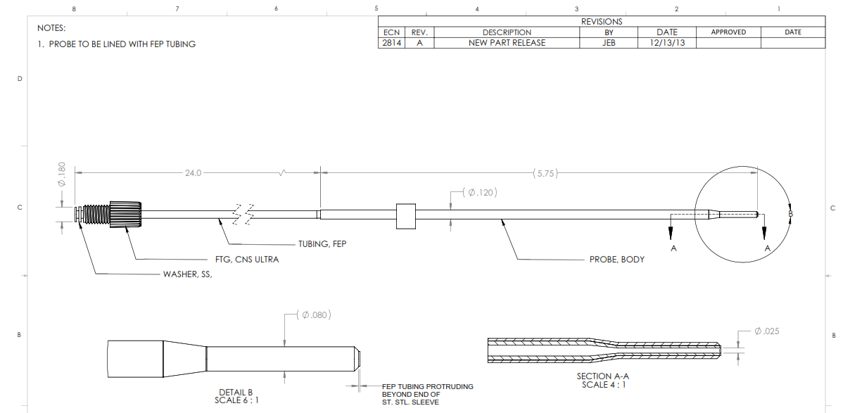 Fluid Probe Drawings