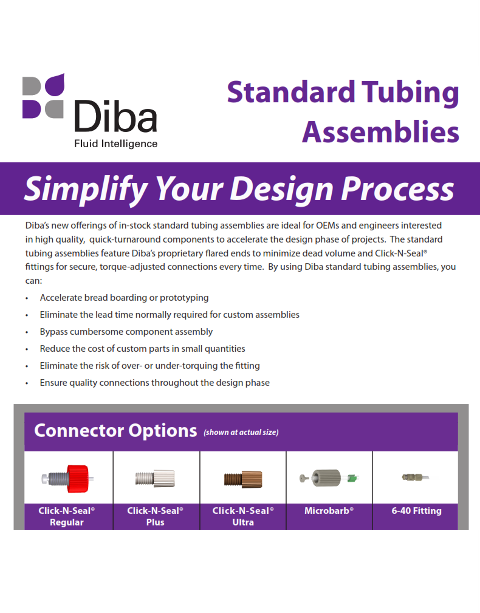 Standard Tubing Assemblies